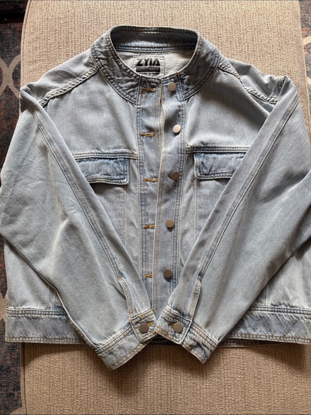 ZYIA Light Blue Denim Jacket - Classic Pale Blue